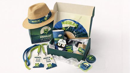 Coffret VIP de la campagne de communication du festival Musilac