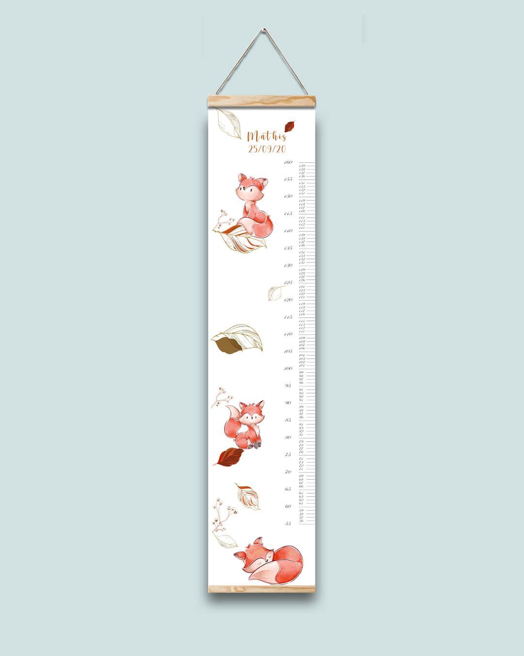 Rendu produit d'une toise pour enfants