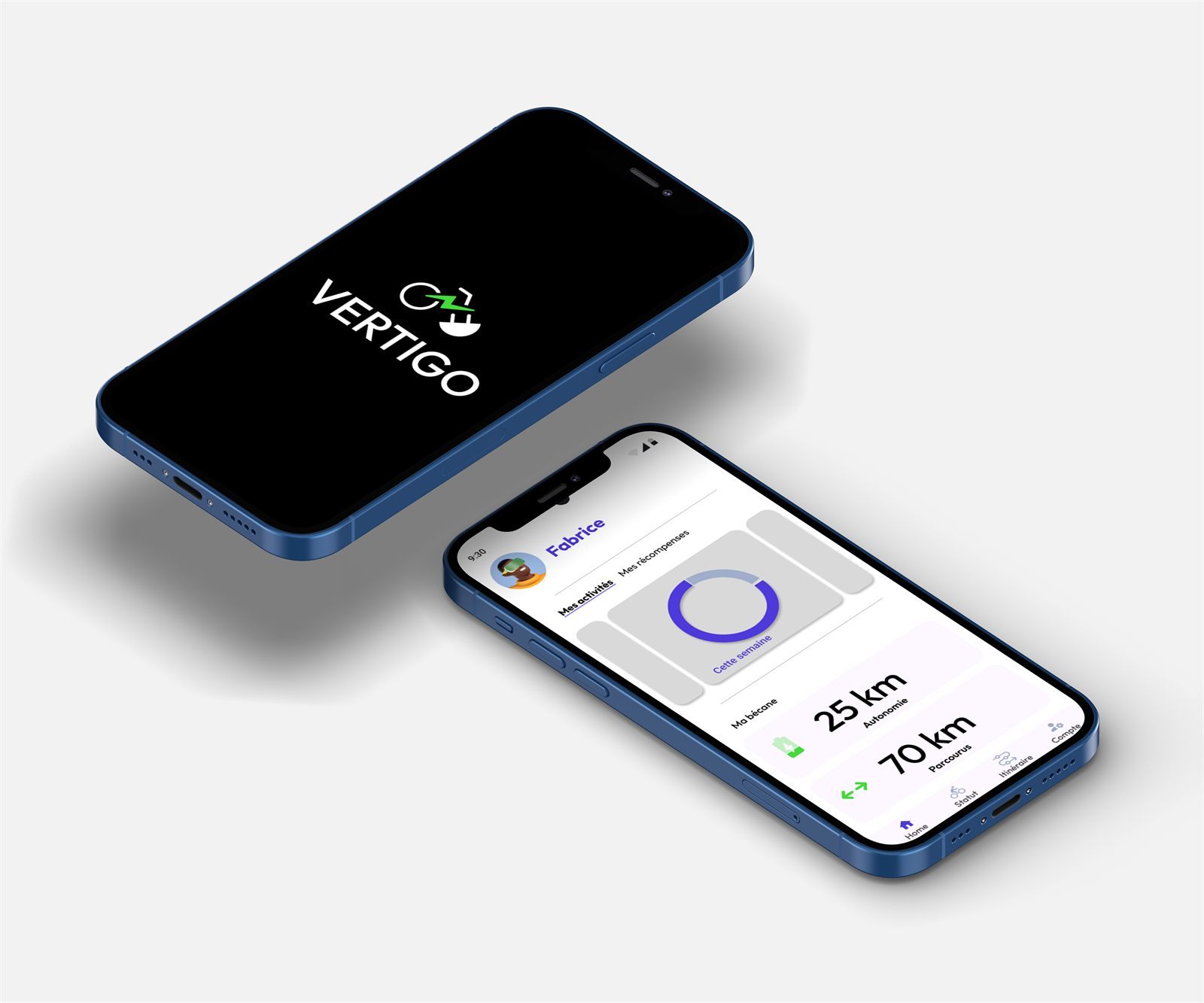 Visuel de présentation de l'application Vertigo